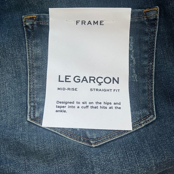 FRAME Denim Le Garcon Azure Jean - Picture 2 of 2